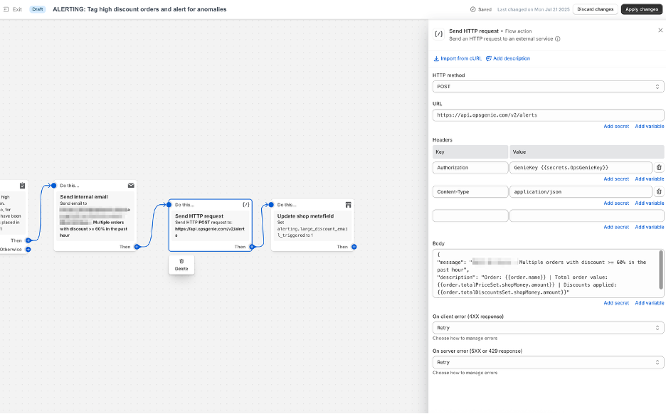 Monitoring for Order Anomalies in Shopify2