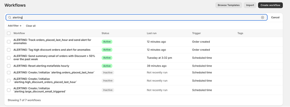 Monitoring for Order Anomalies in Shopify1