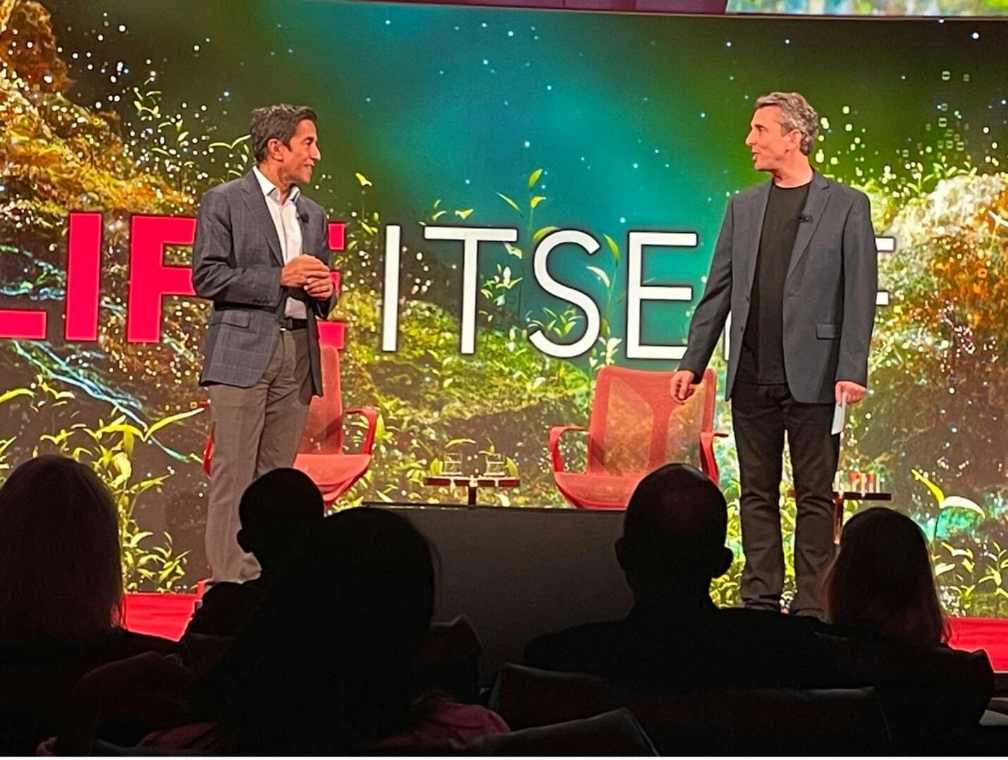 Marc Hodosh and Dr. Sanjay Gupta at LFIE ITSELF